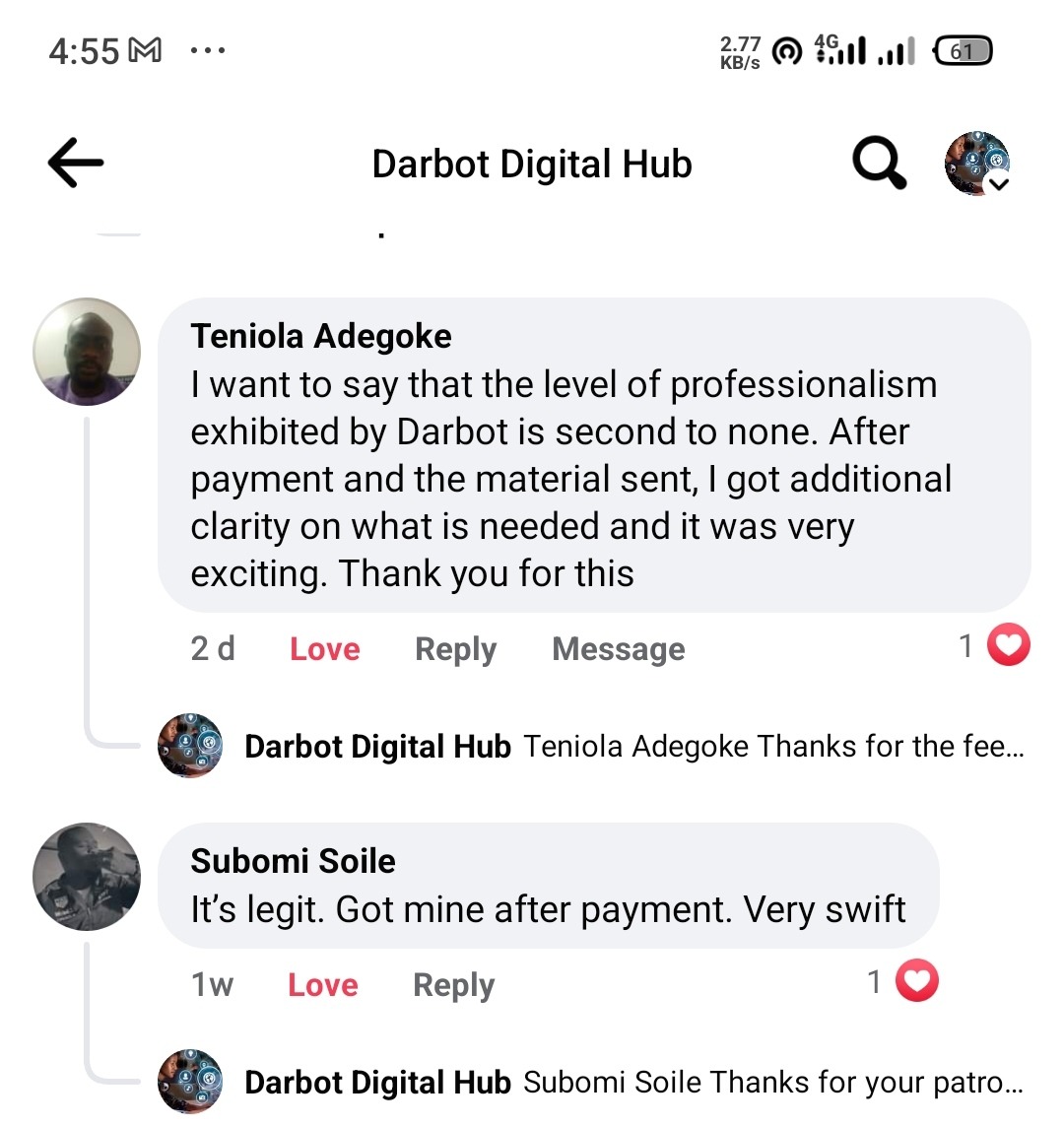 Customer review 2
